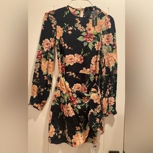 YUMI KIM Tie Me Over Dress in Forbidden Forest green floral size XXS NWT